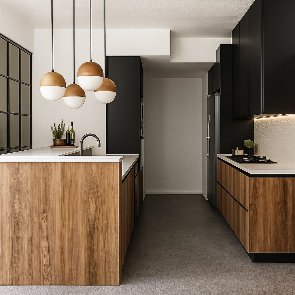 Cocina minimalista diseño interior Sexto Elemento Studio